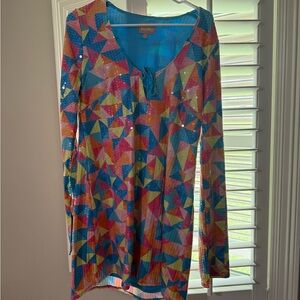 Show Me Your MuMu Colorful Geometric Mini Dress